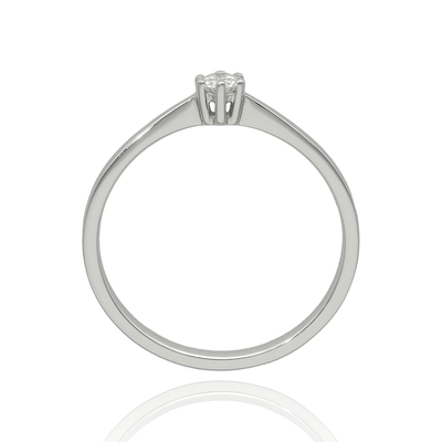 Fehér arany gyűrű 53-as méret (B47228)